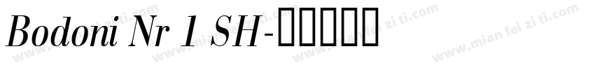 Bodoni Nr 1 SH字体转换